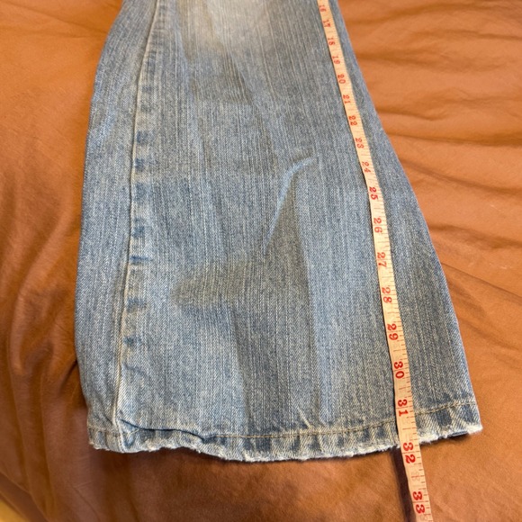 Abercrombie & Fitch Vintage 90s Y2K Low Rise Bootcut Jeans Size 10 Distressed - Picture 11 of 11